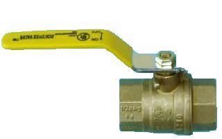 1" Brass  Ball Valve FxF Threaded Ends