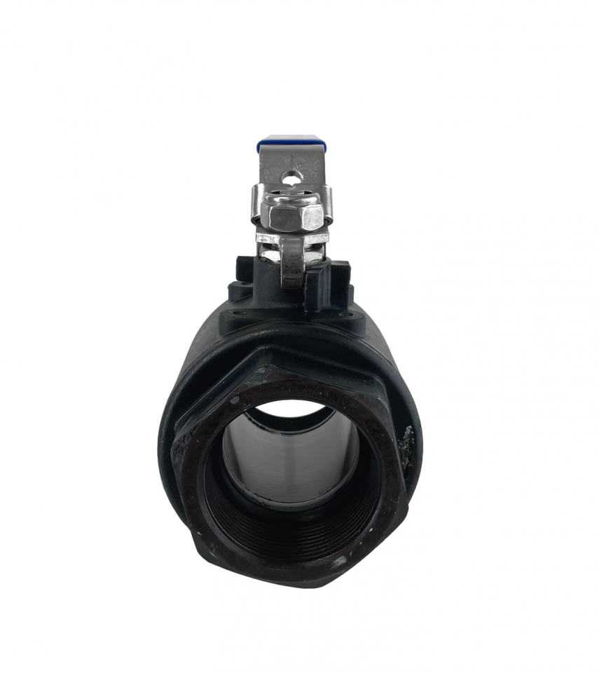 Robinet à Boisseau (vanne) En Acier Carbone 1/2" Full Port - 2000 PSI, NPT FxF, Scellé RPTFE NACE