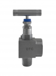1/2" MxF Stainless Steel 6000 PSI Angle Valve